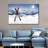 " Red Skis Canvas Print "-1434865558