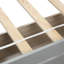 Structure de lit simple en bois avec deux tiroirs et tête de lit-1003340839
