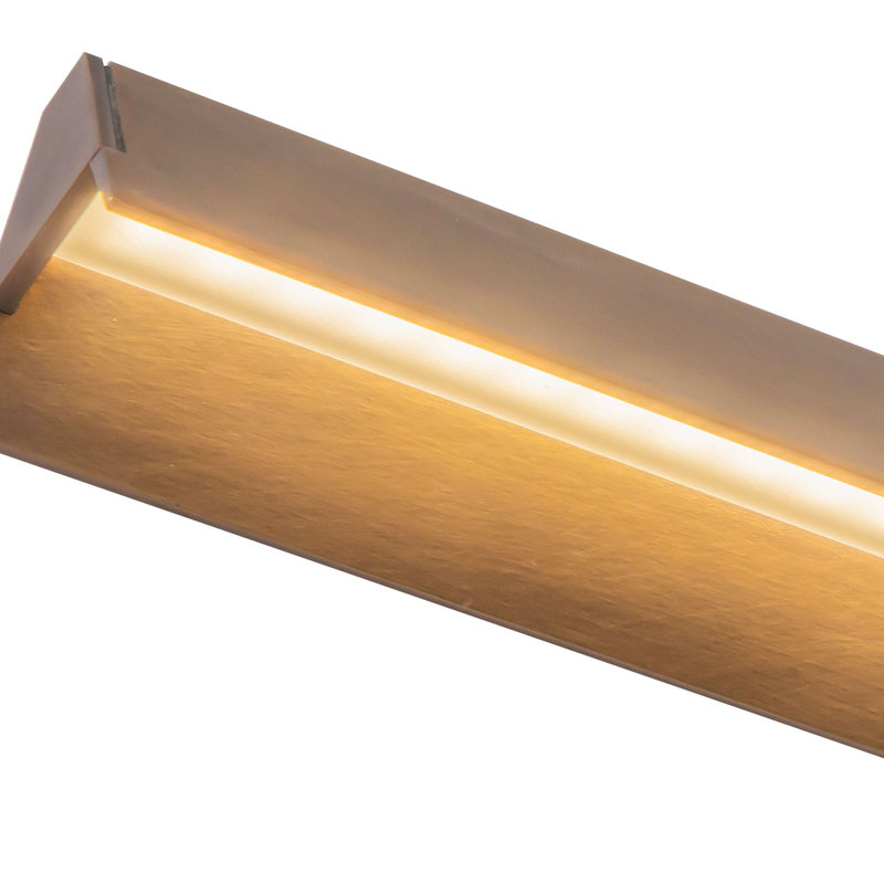 Galleria 15-in Brass dimmable LED Wall Sconce, Antique Brass, 37-in