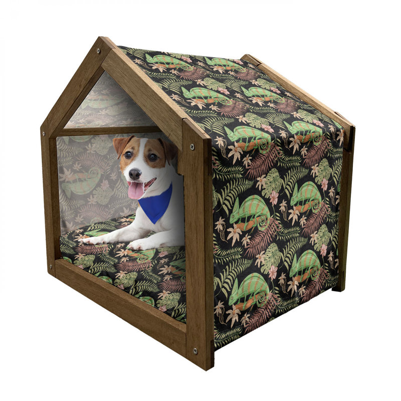 Niche pour chien en bois, H 25,59 po x l 29,53 po x P 21,65 po