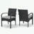 Wicker Armchair set of 2 with soft seat cushion