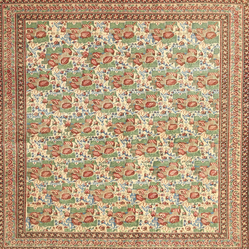 Oriental Indoor Rug, Square 5'