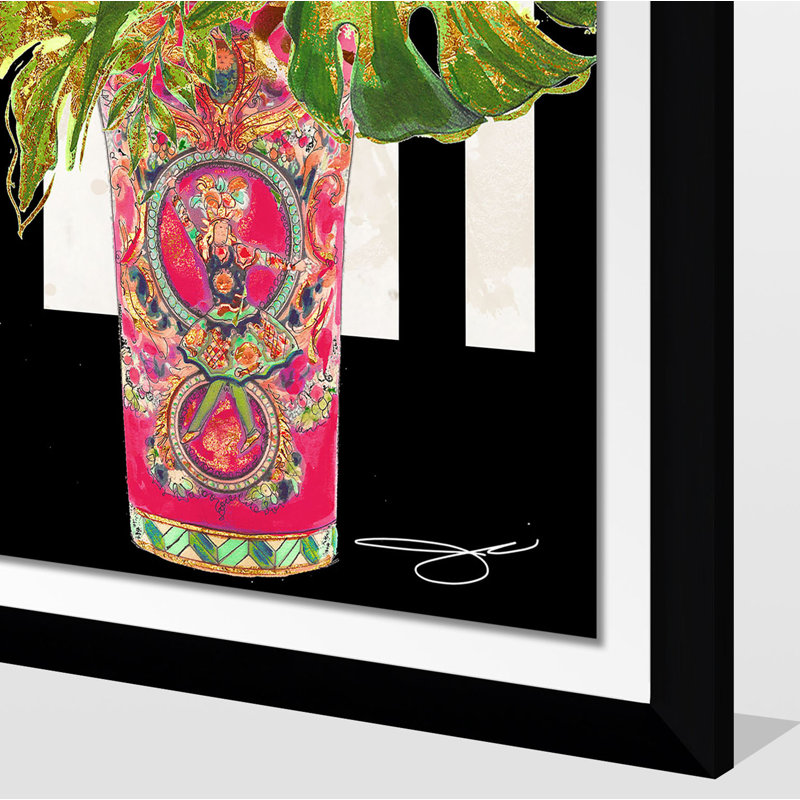 «Tropical Pink 1», reproduction d'impression, H 51,5 po x l 35,5 po x P 0,75 po, H 27,5 po x l 21,5 po x P 0,75 po