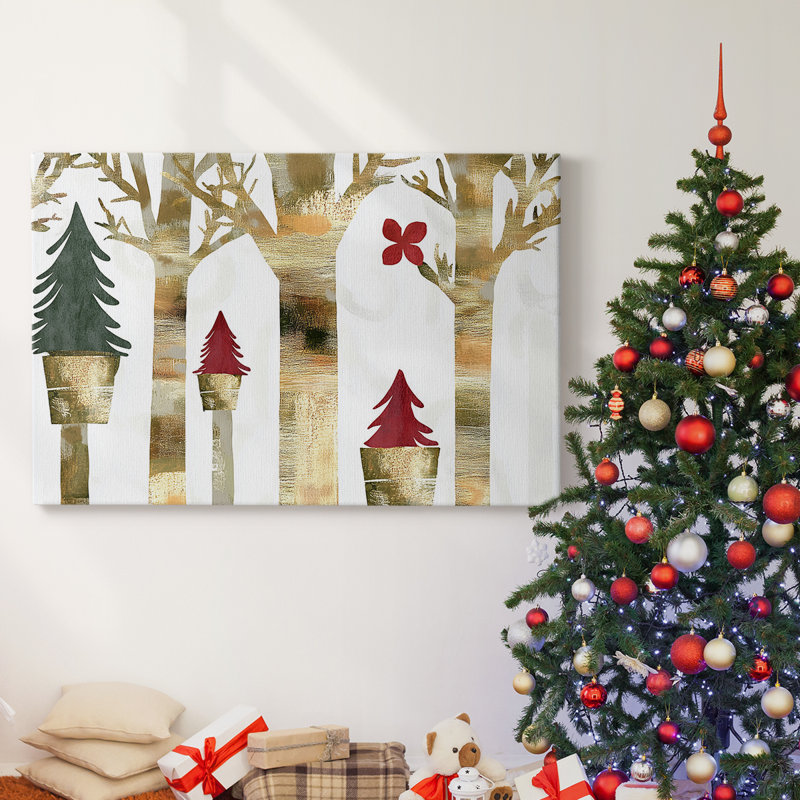 Christmas Holiday Arts - Toile tendue avec châssis, H 12 po x l 18 po