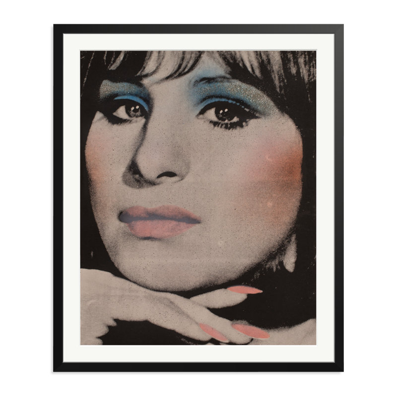 Barbara Streisand, 1969, 38" H x 32" W, Black