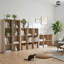Étagère de rangement à 9 cubes avec bord extérieur très épais, cloison de rangement ouverte de 13 pouces, chêne naturel-1249918388