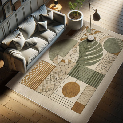 Machine Printed 152cm X 76cm Area Rug