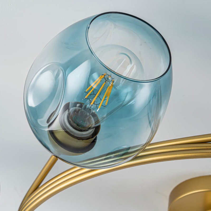 Glass Semi Flush Mount