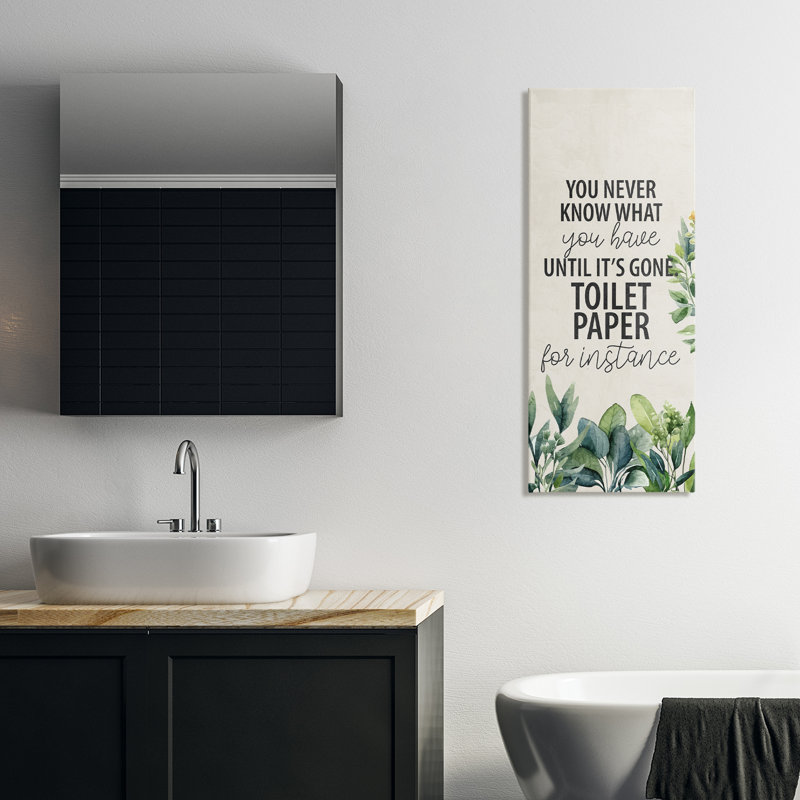Art mural sur toile «Never Know till Gone», H 40 po x l 17 po