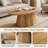 47" Oval Coffee Table, Farmhouse Center Accent Table for Living Room-60927495