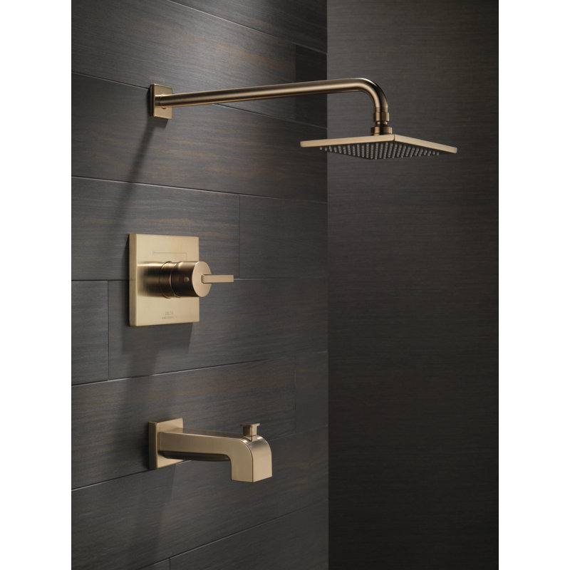 Vero Pressure-Balanced Tub and Shower Faucet, Brilliance Champagne Bronze