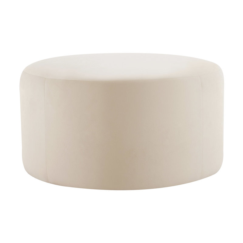 Cream Color Velvet For Living Space, 30"x30"x16", Foam Filled, Chic Choice Versatile Home, 30x30x16, Multi-functional Use