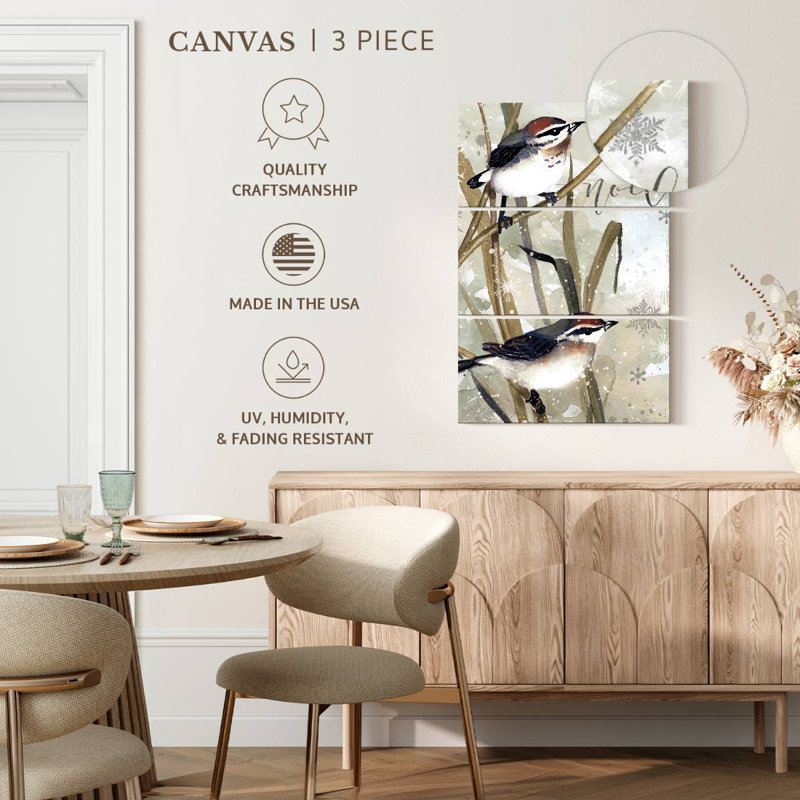 Lelend Winter Birds Noel, 65" H x 42" W