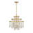  Luna 4-Light Chandelier in Warm Brass