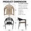 Fauteuil de salle à manger rotin intérieur / extérieur-1055951130