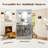 3-Lights Wood Bathroom Vanity Light With Clear Glass Shades