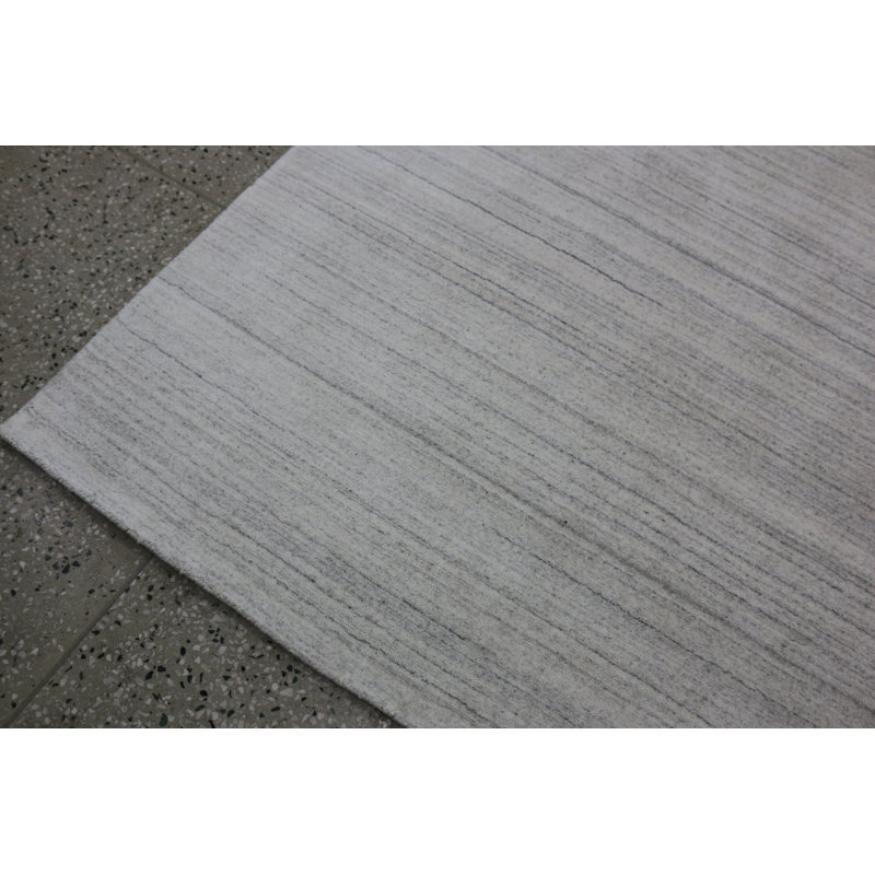 Tapis | Tapis ivoire en laine et soie tissé à la main, Tapis de couloir 3 pi x 12 pi