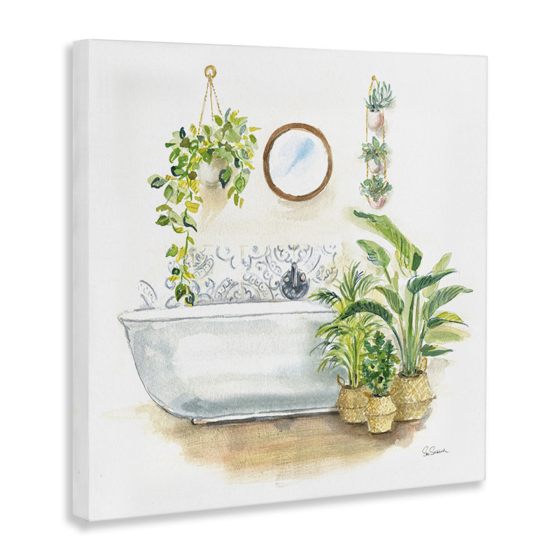 «Serene Bathroom Interior» par Sue Schlabach, H 30 po x l 30 po