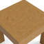 Table de bout en bois naturel avec motif à losanges pastel, table de chevet à poignées dissimulées-452198314