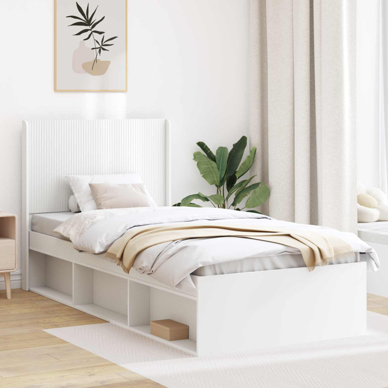 Bed, 100 x 200cm, White