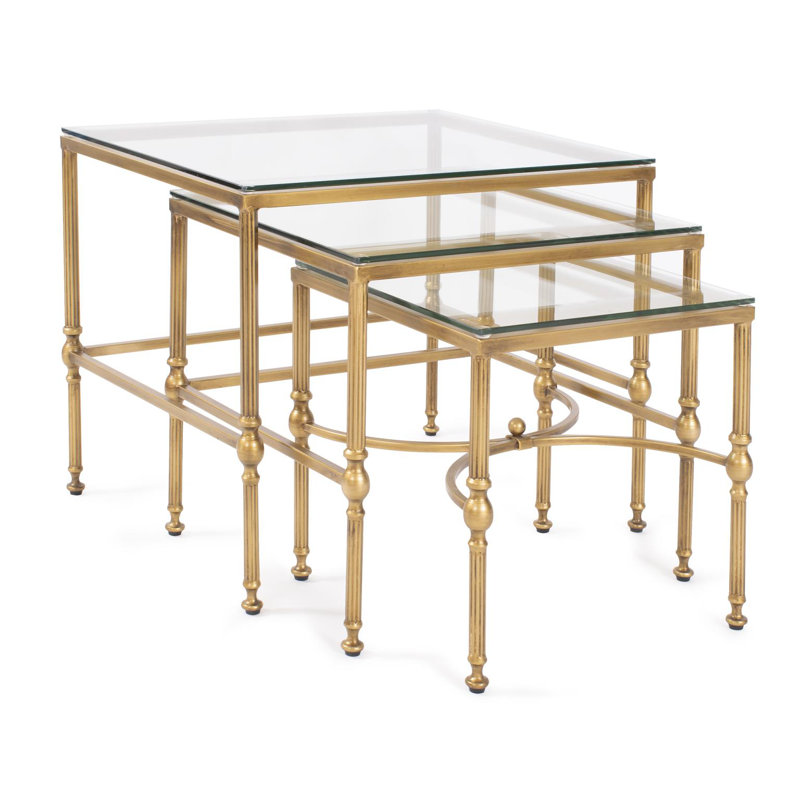 Bonnifait Antique Gold Nesting Tables