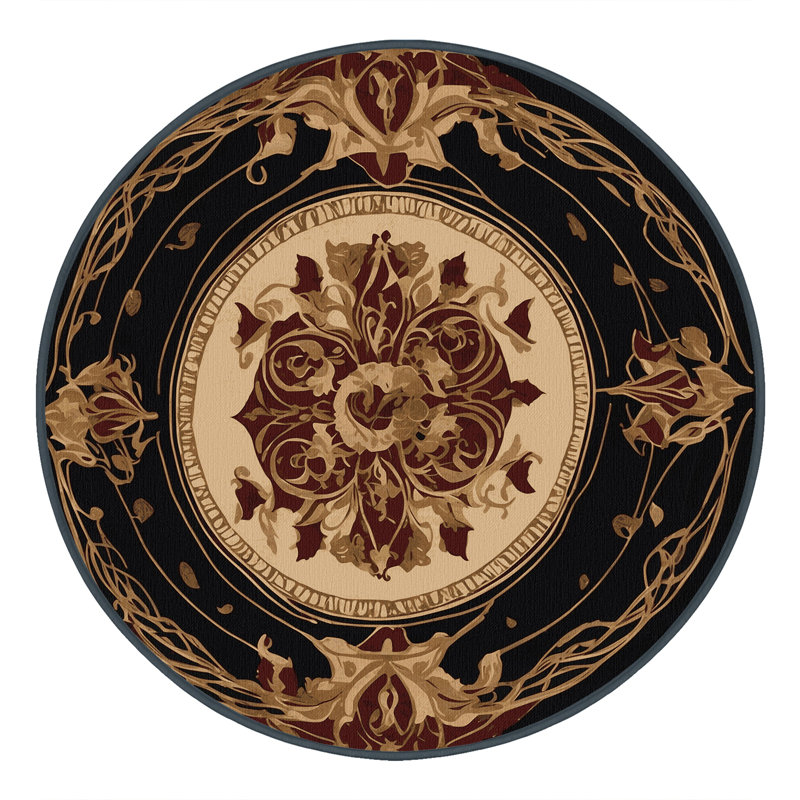 Celestial Arch Rug, Round 5'