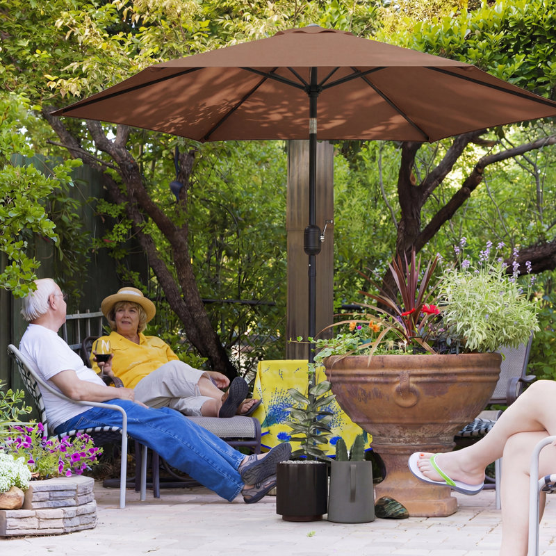 265cm Market Parasol, Brown