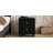 Set of 2 Modern White 3-Drawer Nightstands with Charging Station, USB Ports, and Power Outlets for Bedrooms-488435216
