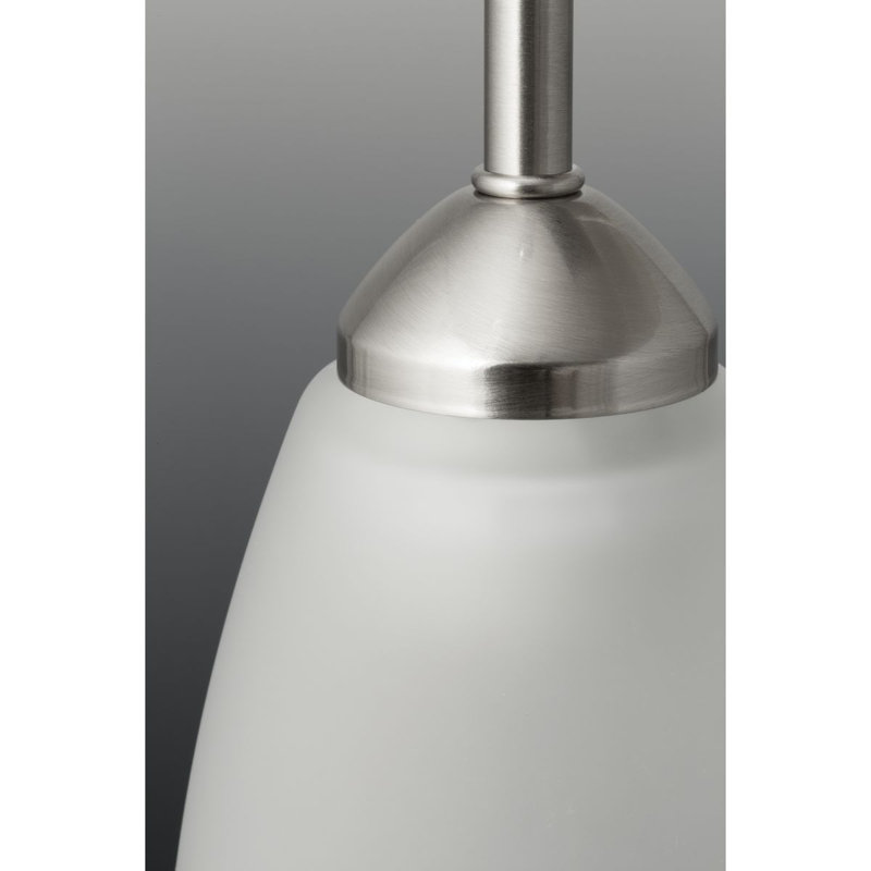 Luminaire suspendu à 1 lumière Carilynn, Nickel brossé, Non