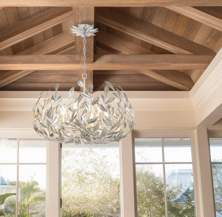 Conde 6 - Light Dimmable Globe Chandelier, Antique Silver