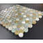 1" Round Glass and Marble Mosaic Tiles