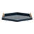 Reith Hexagon Manufactured Wood Tray with Metal Handles-546501145-546501144