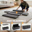 Banc de rangement avec repose-pieds, repose-pieds avec large assise rembourrée, gris foncé-704256092