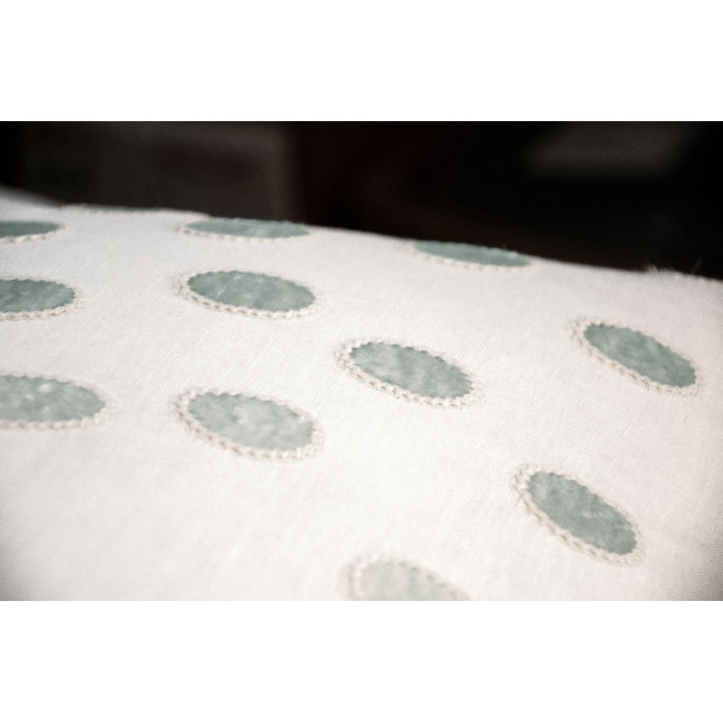 Ovals Lumbar Pillow Cover & Insert, Azul, 16" H x 20" W