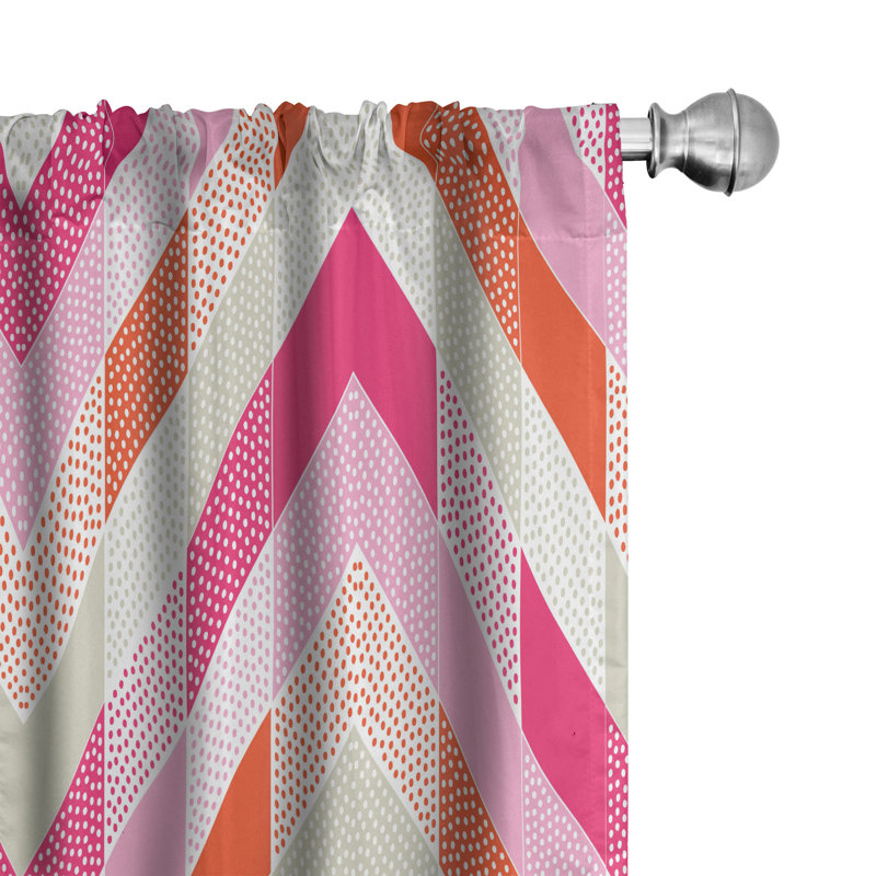 Wilkeson Semi Sheer Curtain Pair, 28" W x 95" L
