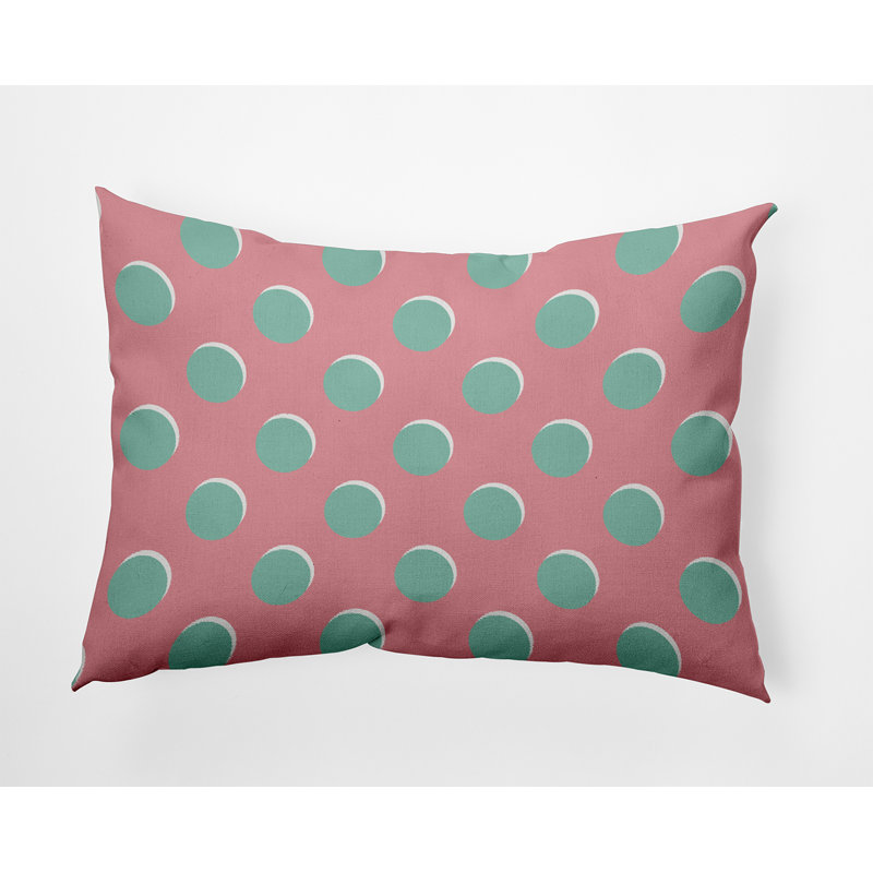Coussin décoratif géométrique intérieur / extérieur en polyester, H 14 po x l 20 po, Rectangle