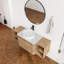 54'' Single Bathroom Floating Vanity With Quartz Top-2133903584