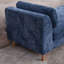 Banc en chenille moderne avec accoudoirs et traversins pour le salon-128632932