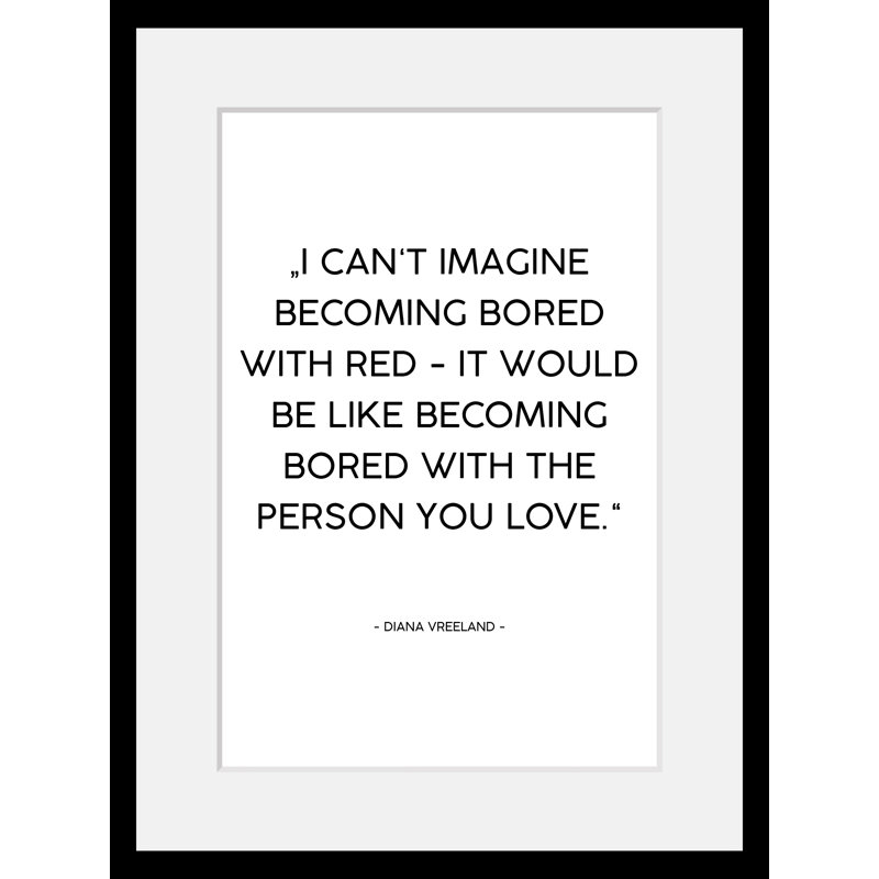 Lettering - Single Picture Frame Print