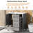 30" Single Vanity With Ceramic Sink, Drawers And Soft-Close Cabinet-583692261