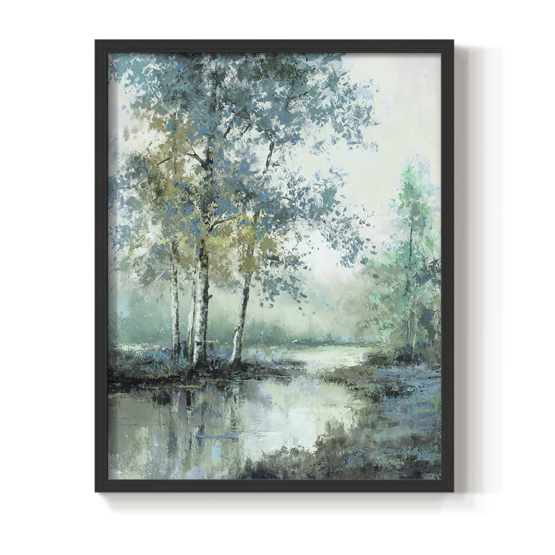 Impression encadrée Spring's Grace II - bois massif, H 21 po x l 17 po, Noir