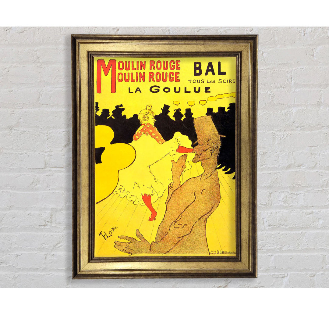 Toulouse Lautrec Cabaret La Goulue - Druck