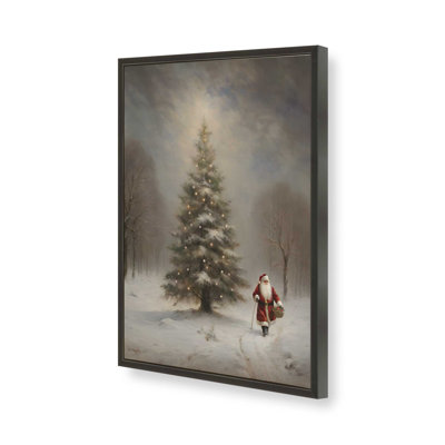 «Santa's Tree» par Jo Moulton, reproduction d'art sur toile