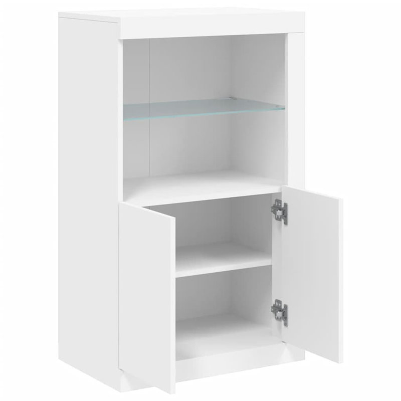 Baraa Rectangle Accent Cabinet, White