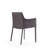 Bencion Vegan Leather Upholstered Metal Side Chair in Weathered Gray-60170492