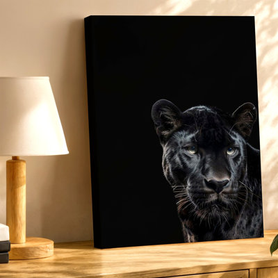 «Black Panther», reproduction sur toile, animal sauvage foncé, affiche, reproduction d'art sur toile, art animalier noir pour salon, bureau de chambre à coucher, mur de galerie d'entrée, appartement