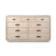 Très grand lit tapissier Regulski California et commode 9 tiroirs avec miroir-211081406
