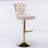 Swivel Upholstered Velvet Adjustable Height Counter Stool-1502011088