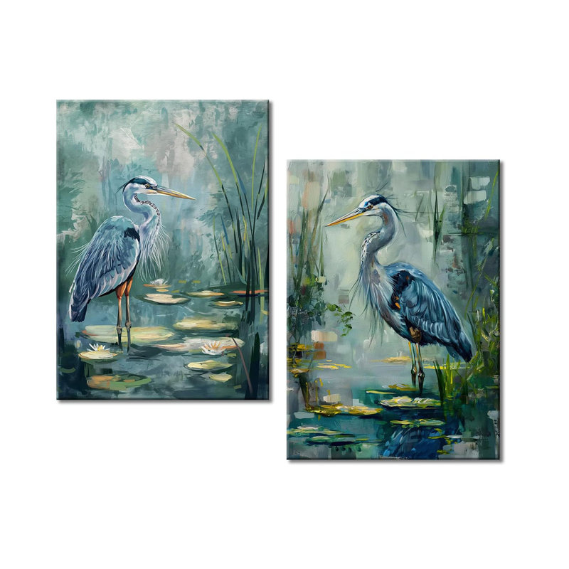 2 Piece Wrapped Canvas Print, 40 cm H x 60 cm W