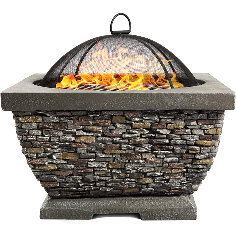 Willam Square Stone Fire Pit